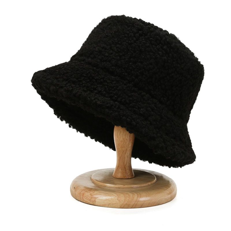 Zayra Rose Women warm and cold-proof pot hat with the same style plush lamb wool teddy hat