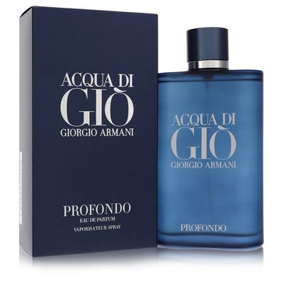 Acqua Di Gio Profondo Eau De Parfum Spray By Giorgio Armani - Size: 200 ml Eau De Parfum Spray