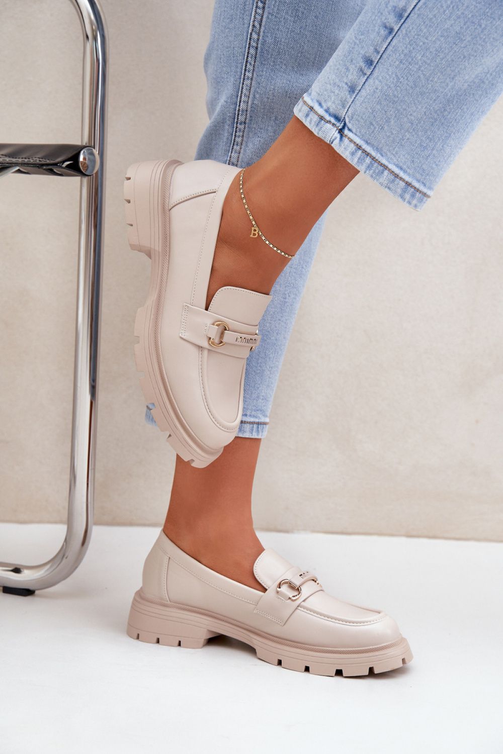 beige - Mocassin model 206808 Step in style
