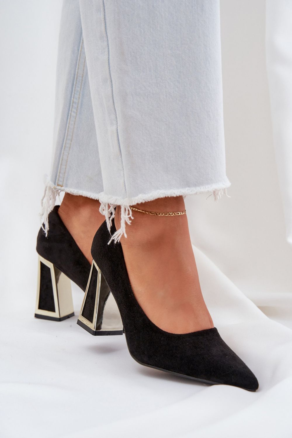 black - Block heel pumps model 208435 Step in style