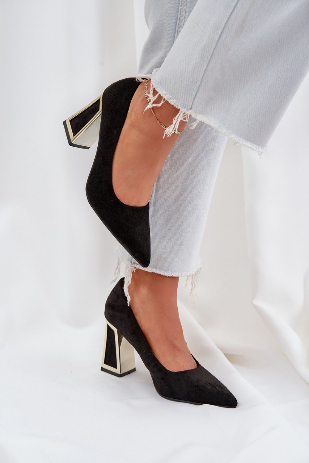 black - Block heel pumps model 208435 Step in style