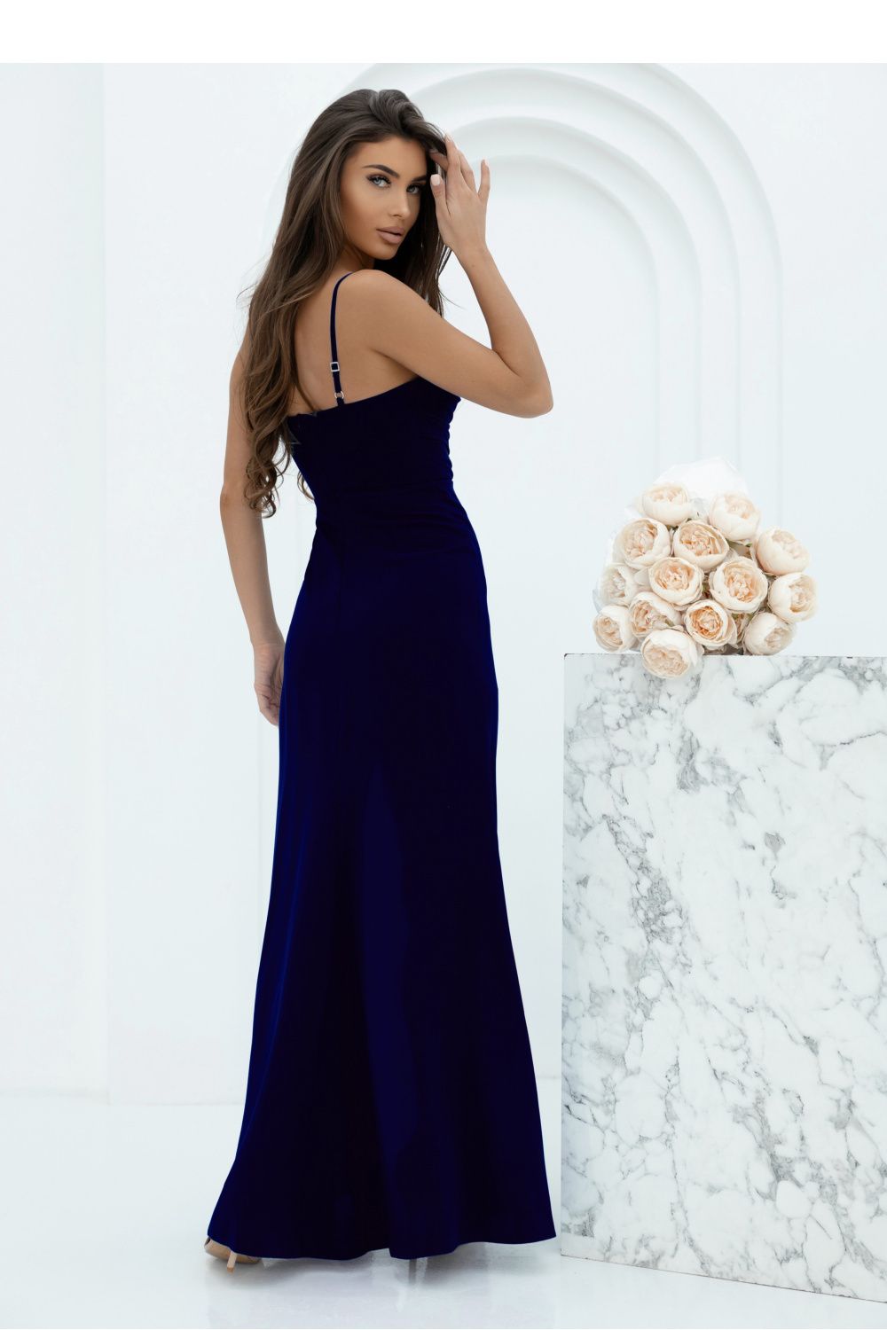 navy blue - Long dress model 208889 With You