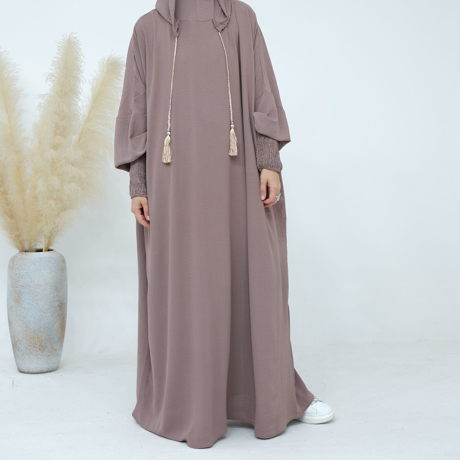 Loriya Middle East Dubai Turkey Solid Color  Solid Color Dress LR663