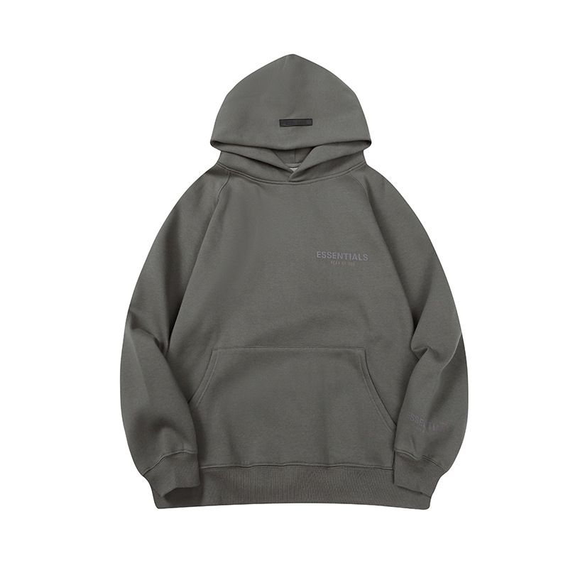 Double Line Essentials Trend New Chest LOGO Simple Letter Hooded Sweater FOG Jacket Lining For Men And Women