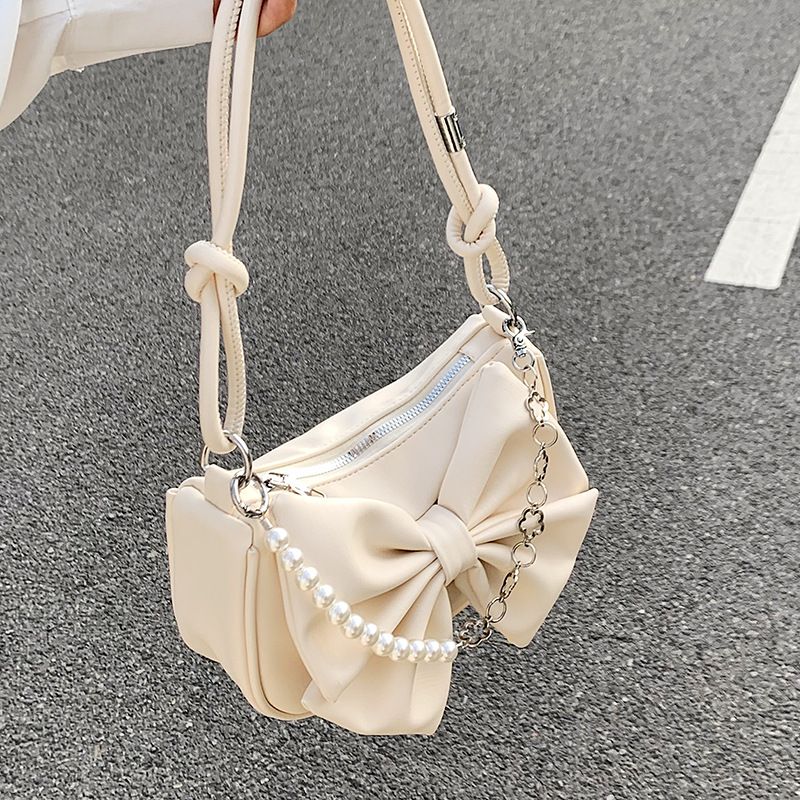 Zayra Rose Enchanted Rosebud Ribbon-Embellished Crossbody Bag – Whimsical &amp; Versatile Everyday Charm