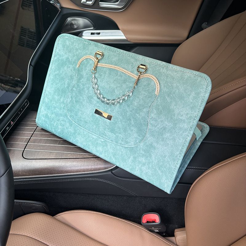 Aesthetic Laptop Sleeve for 13 14 15 16 inch MacBook Air Pro, Cute Protective Computer Case for Women, Soft Padded Notebook Bag in Pink, Dark Gray, Peacock Blue