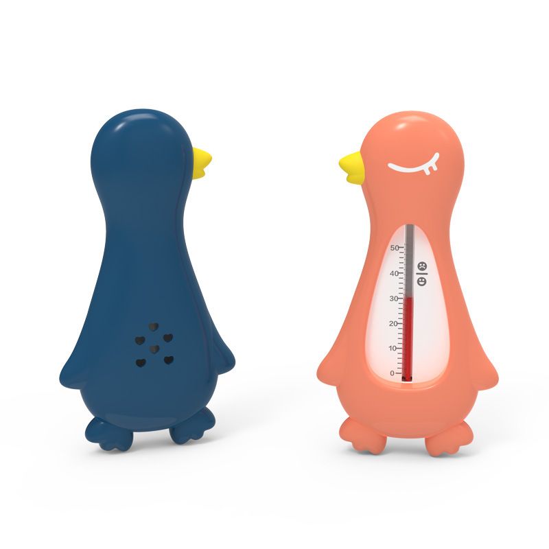 Baby Indoor Bath Thermometer Baby Water Temperature Meter, Temperature measurement range: Dak duck water thermometer-coral red