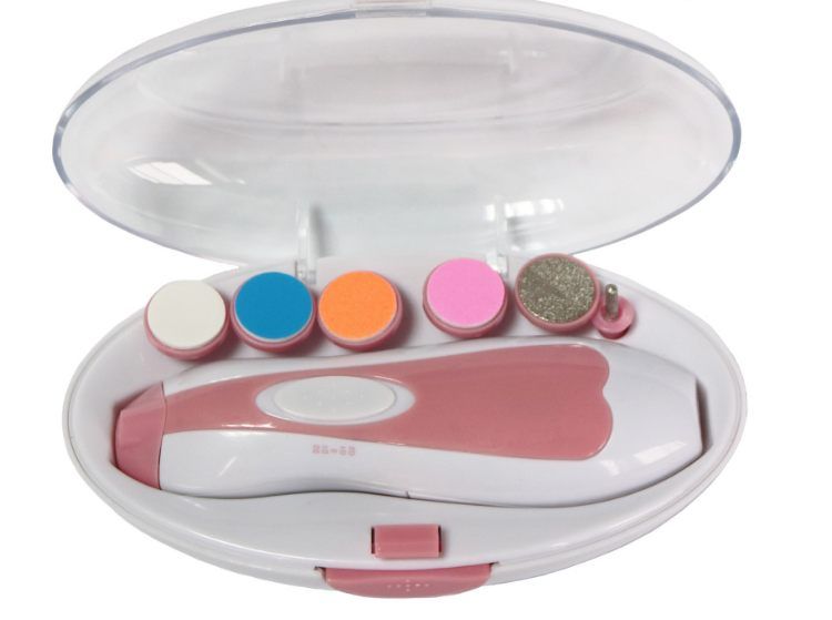 Multifunctional Baby Bail Polisher Manicure Kit, Color: Pink