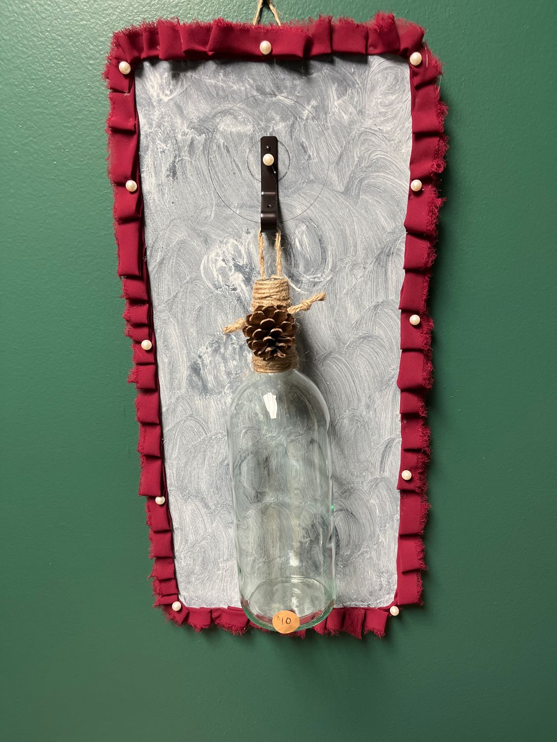 Glass bottle decor