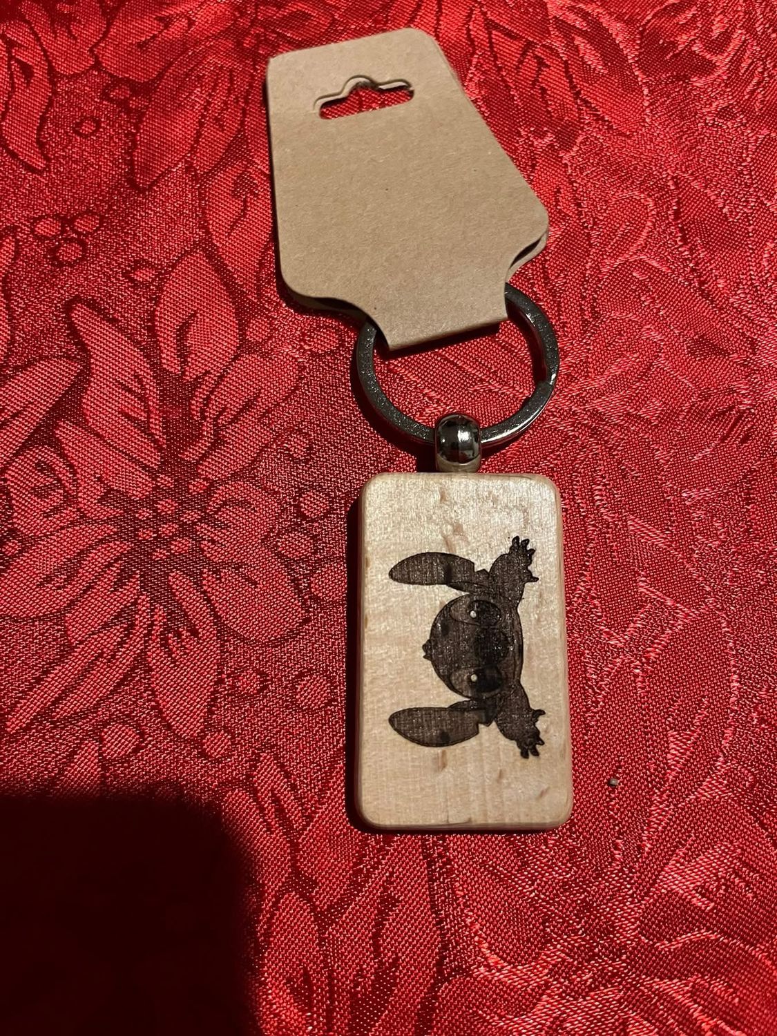 Wooden key chain