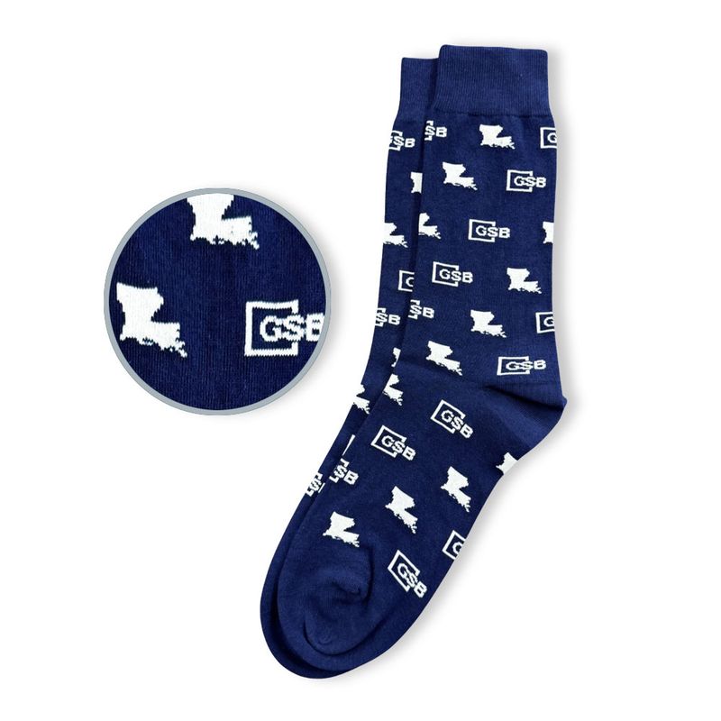 GSBLSU Navy Blue Socks