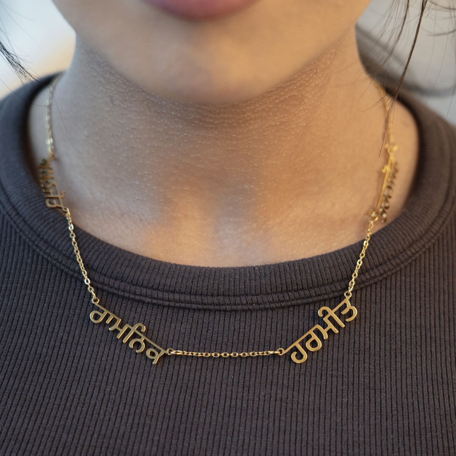 Women's Four Name Necklace