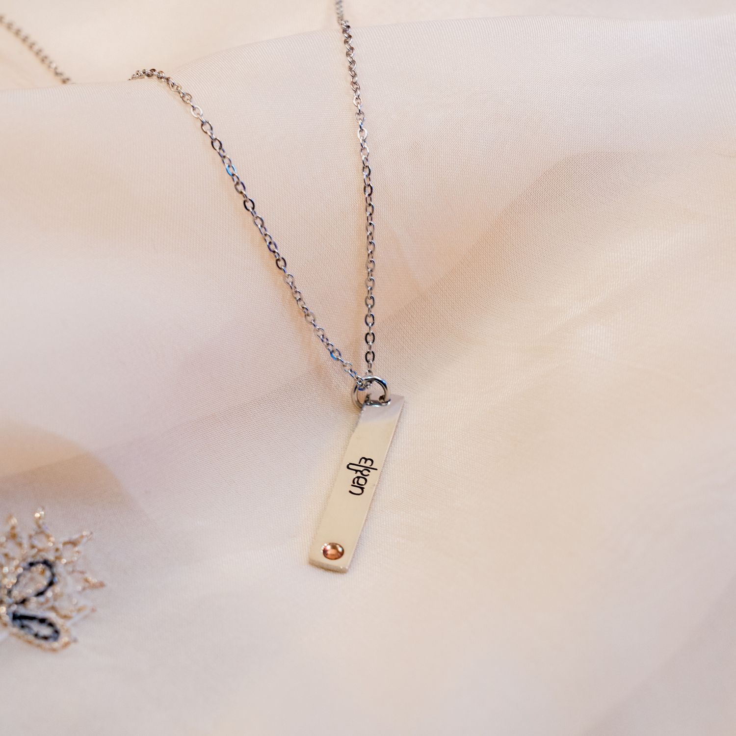 Women's Bar Birthstone Necklace
