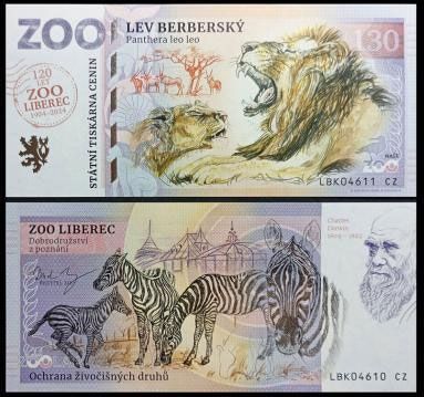 130 - Lew berberyjski - ZOO Liberec (2024) + nadruk 120 lat ZOO Liberec