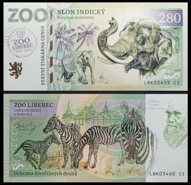 280 - Słoń indyjski - ZOO Liberec (2024) + nadruk 120 lat ZOO Liberec