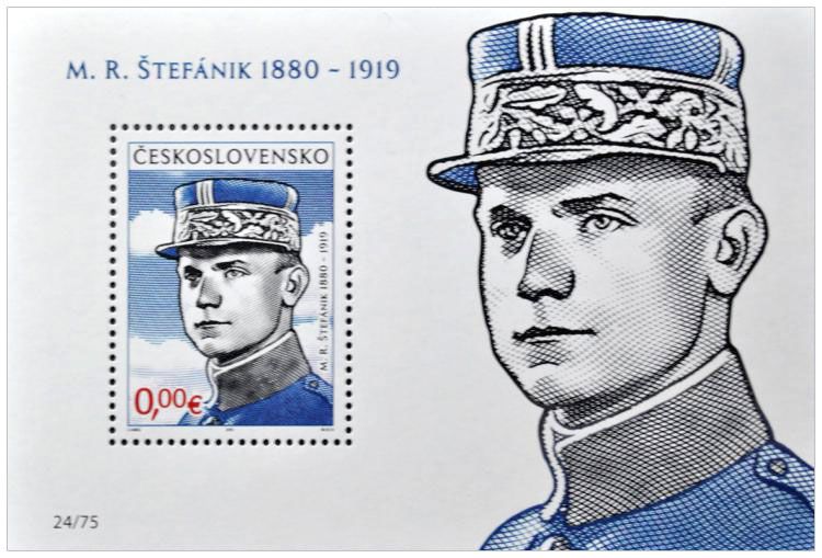 2019 0€ Milan Rastislav Štefánik (blok) - M.Gábriš/B.Busch