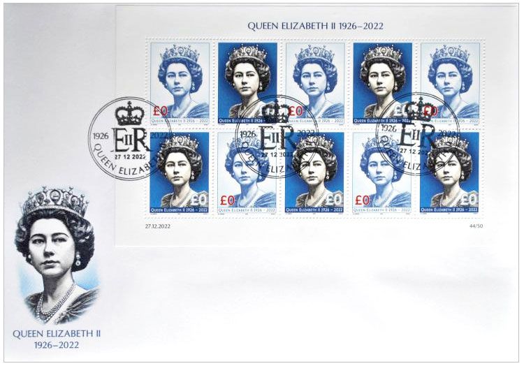 2022 0£ Queen Elizabeth II (FDC) -  M.Gábriš/B.Busch