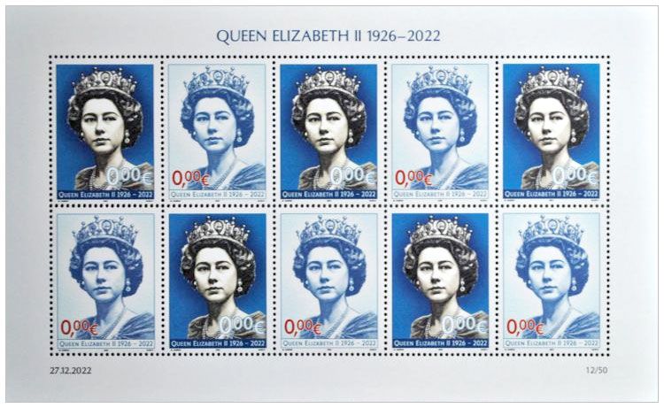 2022 0Є Queen Elizabeth II (arkusz) -  M.Gábriš/B.Busch