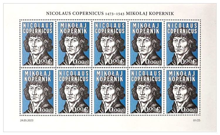 2023 0zł/0€ Mikołaj Kopernik (arkusz 2) - Gábriš / Busch