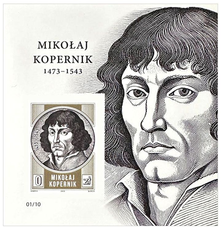 2023 0zł Mikołaj Kopernik (blok 3 bez perforacji) - Gábriš / Busch