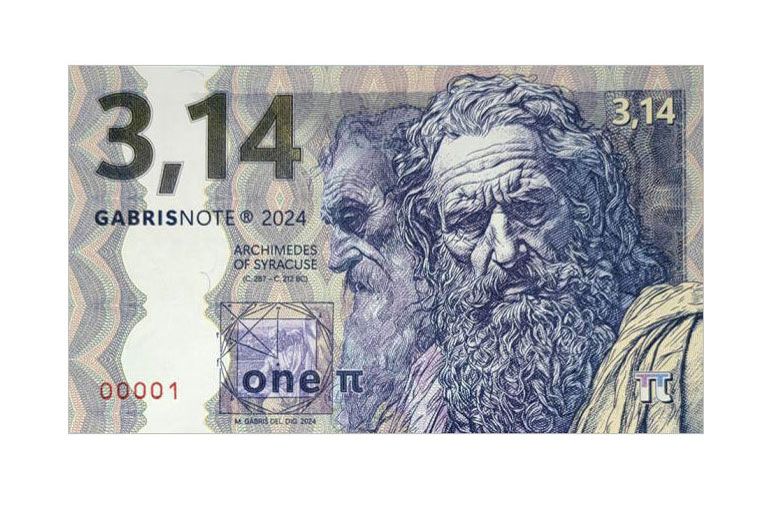 2024/01a 3.14 (liczba π) Archimedes (numerowana bez serii)