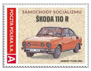 2023 Samochody socjalizmu - Skoda 110R (znaczek) - M.Gábriš/K.Puzik