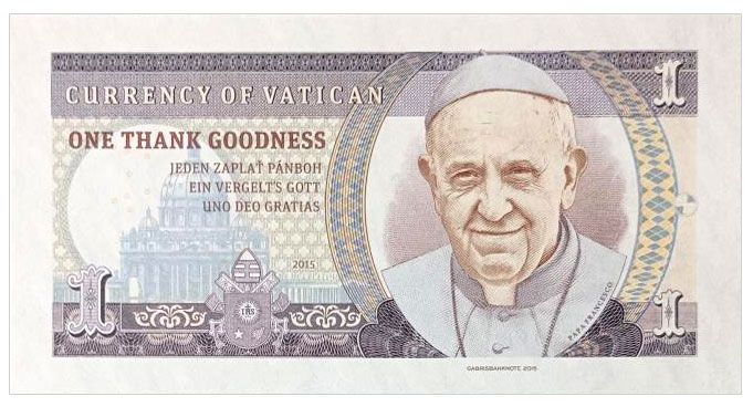 2015 One thank goodness Watykan Papież Franciszek (VB00069)