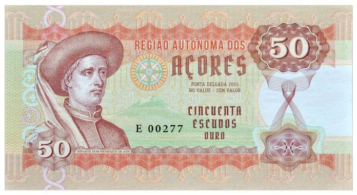 2015 50 escudos ouro Henryk Żeglarz (wariant A nakład tylko 50 sztuk)