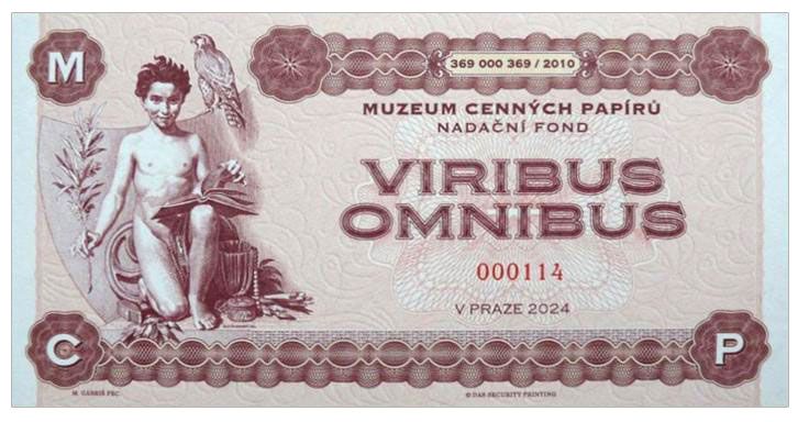 2024/19a Viribus Omnibus Muzeum Papierów Wartościowych w Pradze MCP