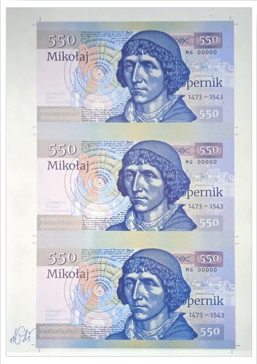 2023/01i 550. rocznica urodzin Mikołaja  Kopernika (seria MG00000) arkusz