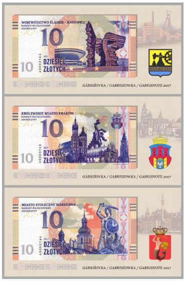 2017 10 złotych, Polskie miasta (zestaw w etui)