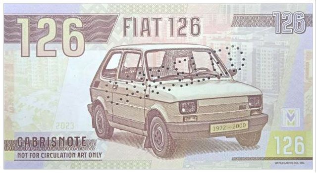 2023/03i Samochody socjalizmu Fiat 126p &quot;Maluch&quot; (bez numeru) błąd druku (wariant II) + perforacja CANCELED