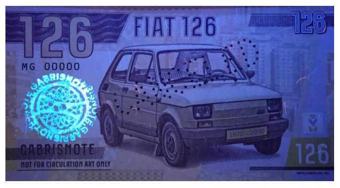 2023/03e Samochody socjalizmu Fiat 126p &quot;Maluch&quot; (seria M......PL) błąd UV