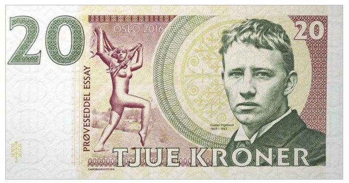 2016 20 koron Norwegia Gustav Vigeland