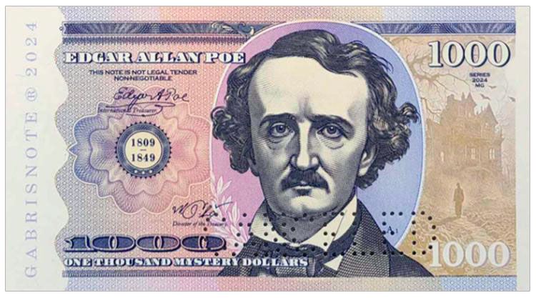 2024/13g Edgar Allan Poe (seria MG bez numeru) + perforacja CANCELED
