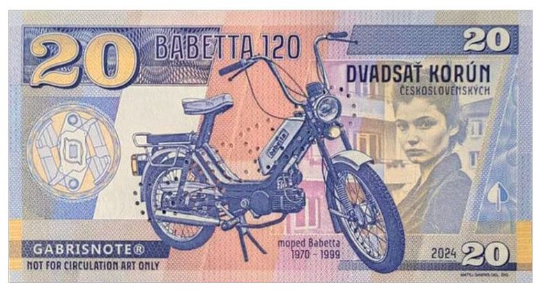 2024/03d Motocykle socjalizmu Babetta 210 (bez serii i numeru) + perforacja CANCELED