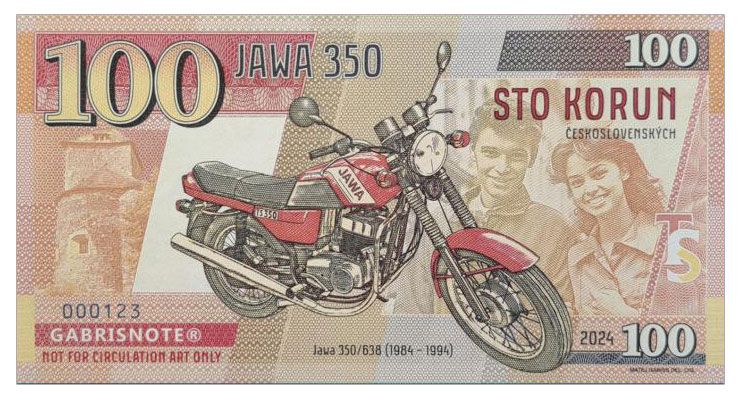 2024/11a Motocykle socjalizmu Jawa 350/638 (numerowana bez serii)