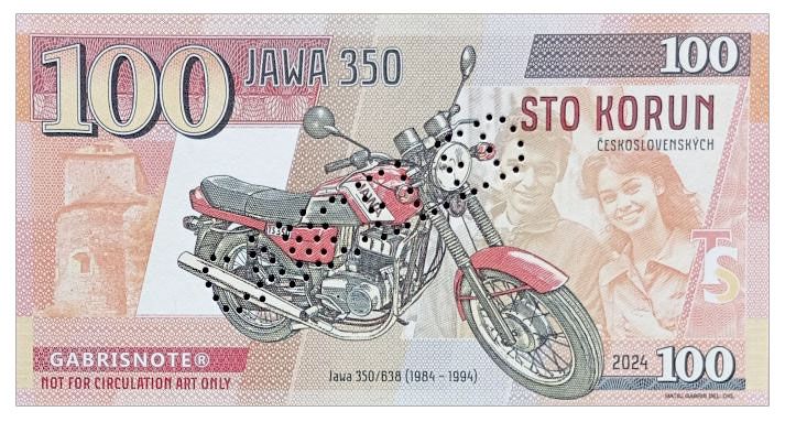 2024/11d Motocykle socjalizmu Jawa 350/638 (bez serii i numeru) + perforacja CANCELED