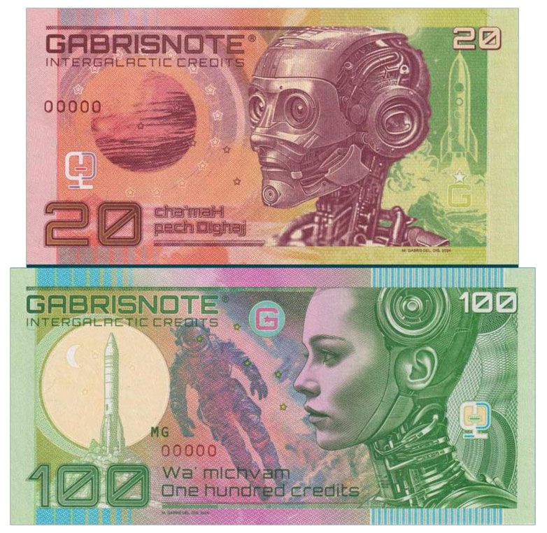 2024/06c 20, 100 galaxi credits (numerowane bez serii) zestaw