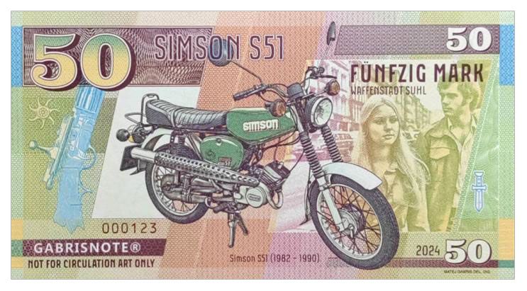 2024/08a Motocykle socjalizmu Simson S51 (numerowana bez serii)