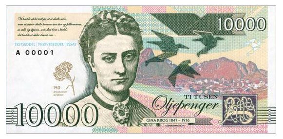 2017 10000 oljepenger Gina Krog (seria A)