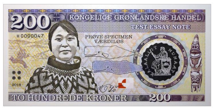 2018 200 koron Grenlandia (seria A) polimer
