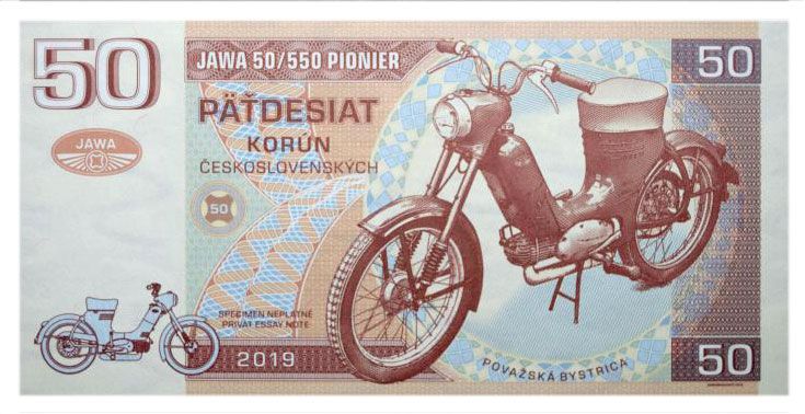 2019/25 50 koron JAWA 50 / 550 Pionier (seria RK)
