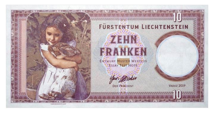 2019/32 10 franków Lichtenstein (seria A01)