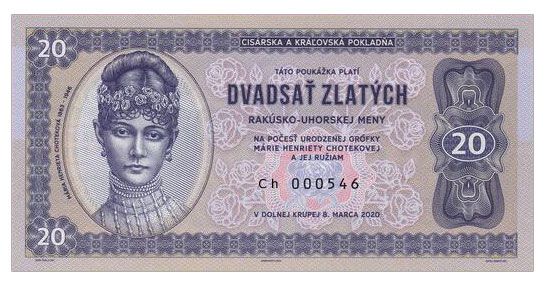2020 20 złotych Choteková (seria Ch)