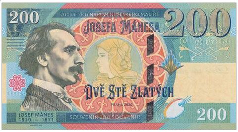 2020 200 złotych Josef Manes (seria M01)