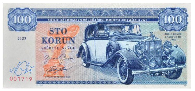 2022/05b Rolls-Royce Phantom III Zapadlik (seria G03) + autograf Mateja Gábriša