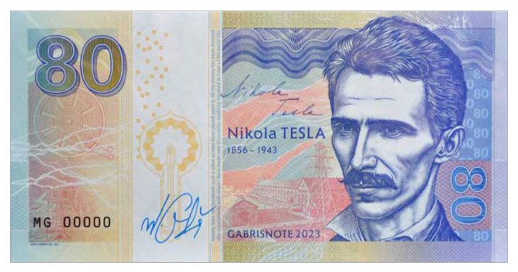 2023/02c 80. rocznica śmierci Nikoli Tesli (MG00000) + autograf Mateja Gábriša