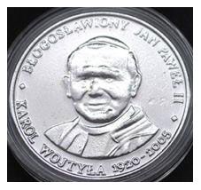 2012 Jan Paweł II 20-lecie diecezji bielsko-żywieckiej (posrebrzana)