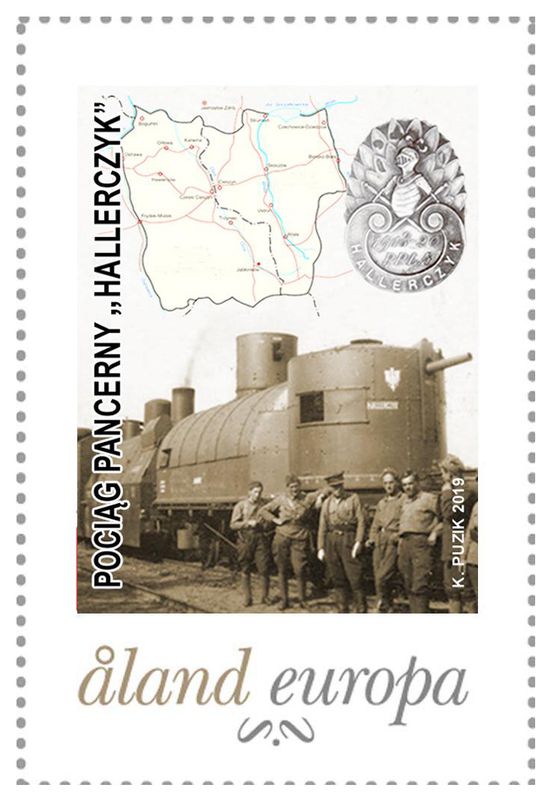 2019 100. rocznica bitwy pod Skoczowem - Pociąg pancerny Hallerczyk
